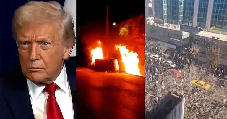 ডোনাল্ড ট্রাম্প, ইরানজুড়ে অস্থিরতা